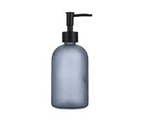 mjyyyds188 Distributeur de Savon Distributeur de Savon à Pompe à Poussoir en Verre dépoli for Maison/hôtel/Salle de Bain 490 ML Noir, Transparent, Gris, Blanc(Grigio)