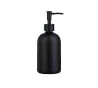 mjyyyds188 Distributeur de Savon Distributeur de Savon à Pompe à Poussoir en Verre dépoli for Maison/hôtel/Salle de Bain 490 ML Noir, Transparent, Gris, Blanc(Noir)