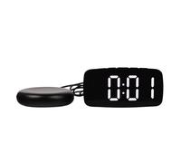 mjyyyds188 réveil numérique Réveil Vibrant Super Fort avec Shaker de lit Multifonctionnel Double USB for Gros dormeurs sourds malentendants Snooze