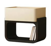 mjyyyds188 Table Chevet Table de Chevet avec tiroir et étagère Ouverte for Le Rangement la Chambre à Coucher du Salon(Blanc,Petit)