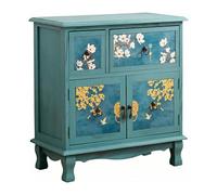 mjyyyds188 Table Chevet Table de Nuit Peinte avec 2 tiroirs et Compartiment à Double Porte for Chambre Coucher(Green)