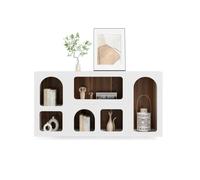 mjyyyds188 Table d'appoint Console Blanche, Table d'entrée avec Rangement et 6 Compartiments, de canapé