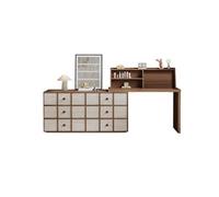 mjyyyds188 Vanité compacte Offrez-Vous du Style : Table de Maquillage en Bois Massif - Superbe Nouveau Bureau esthétique Chanson rétro Gain de Place