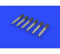 Mk.82 BOMBS w/ Mk.15 SNAKEYE FINS (6 Pcs) - EDUARD BRASSIN 1/32 RESIN