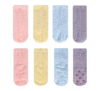 MK MATT KEELY 4 Paires Chaussettes Antidérapantes Bébé Fille Garçons 1-6 Ans Chaussettes Chaudes Enfant,Rose/Jaune/Bleu Clair/Violet,1 2 3 Ans