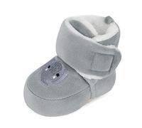MK MATT KEELY Bottes de Neige Bébé Garçon Fille Unisexe Pantoufles de Semelle Souple Hiver Chaud,Gris,6-12 Mois