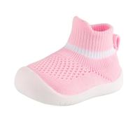 MK MATT KEELY Chaussures Premiers Pas Bébé Fille 6-36 Mois Chaussettes Chaussures Respirant Enfant Chaussons Antidérapante,Rose,2-3 Ans