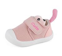 MK MATT KEELY Chaussures Premiers Pas Bébé Fille Basket Enfants Sneakers Respirant avec Semelle Caoutchouc Antidérapant,Rose,EU19(CN16)