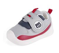 MK MATT KEELY Chaussures Premiers Pas Bébé Garcon Fille Basket Enfants Sneakers Respirant avec Semelle Caoutchouc Antidérapant,Gris,EU18(CN15)