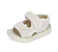 MK MATT KEELY Mixte Enfants Sandales pour Bébé Fille Garçon Bout Ouvert Souple été Plat Marche Beach Outdoor Sport Sandales,23 EU,Blanc