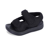 MK MATT KEELY Mixte Enfants Sandales pour Bébé Fille Garçon Bout Ouvert Souple été Plat Marche Beach Outdoor Sport Sandales,24 EU,Noir
