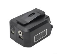 MK18B Adaptateur de batterie pour batterie Li-ion 18 V avec sortie USB 5 V 2 A et connecteur 12 V DC 5 A Convient pour les vestes chauffantes et les ventilateurs