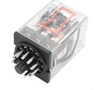 MK3P-I Relais à usage général DC 220 V, 10 A 250 VAC, petit relais électromagnétique avec prise à 11 broches, couvercle transparent pour contrôle industriel
