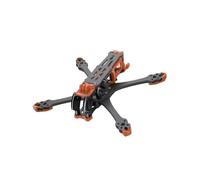 MK5 O4 Pro Drone Frame Kit, 225mm/230mm Wheelbase DC and Wide X, 5mm 3K Carbon Fiber Arms and Dampening Silicone for O4 Pro Systems, Components(Orange Wide X)