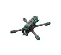 MK5 O4 Pro Drone Frame Kit, 225mm/230mm Wheelbase DC and Wide X, 5mm 3K Carbon Fiber Arms and Dampening Silicone for O4 Pro Systems, Components(Green DC)
