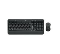 Logitech MK540 Combo Clavier et Souris Sans Fil, Clavier QWERTY Italien - Noir