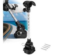 MKA-60 1862060 Support stabilisateur de moteur à la traîne compatible avec Minn Kota Terrova Ulterra PowerDrive Riptide 1991-2023, support pliable avec bras réglable, support anti-rebond de qualité