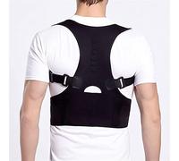 MKAK 1pcs arrière arrière-cour de la courroie corset la taille lombaire correction de la colonne vertébrale correcteur de la colonne fixe de la décoration de sport(Black,3XL)