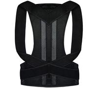 MKAK Back Bretelles Correction Posture Douleur du bas du dos Réglable Adulte Corset adulte Back Thérapie Brace Spine Courroie de support for hommes Femmes(Black,S)