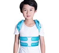 MKAK Back d'épaule réglable Redressez la courroie d'attelage orthopédique for la kyphose, la descente de la poitrine et la bosse, l'amélioration de la posture(Blue,L)