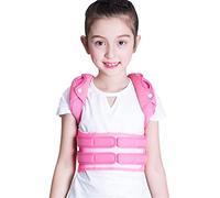 MKAK Back d'épaule réglable Redressez la courroie d'attelage orthopédique for la kyphose, la descente de la poitrine et la bosse, l'amélioration de la posture(Pink,M)