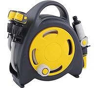 MKAK Enrouleur De Tuyau D'arrosage Mural, Tuyau D'arrosage Rétractable Stockage Extérieur Support De Stockage Tuyau Lavage De Voiture Portable Extérieur(Yellow)