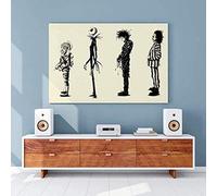 MKAN 1000 Pièces Puzzles en Bois Classique Tim Burton Film Puzzle pour Adultes Jouets De Décompression, Enfants Éducation Jouet 50X75 Cm