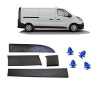 MKAREPART Ensemble complet de panneaux de protection pour porte latérale droite pour carrosserie longue LWB compatible avec Trafic Mk3 Vivaro B Talento (jeu droit LWB)