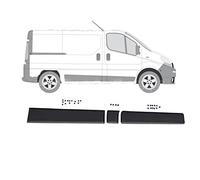 MKAREPART Ensemble de moulures complètes pour porte latérale droite avec panneau de protection pour base courte compatible avec Vivaro Trafic MK2 Primaster 2001-2014