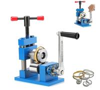 Mkasbn Machine à cintrer Les Bracelets Manuelle - Cintreuse 2-en-1 pour bagues et Bracelets à manivelle, Outil de Presse Multifonction pour la Fabrication de Bijoux en Or, Argent et cuivre