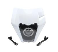 MKBHD Convient for KTM EXC SXF Daylight Running Light MX Enduro Moto Phare Haut Bas Faisceau Avec Angel Eyes DRL Phare Supermoto(White)