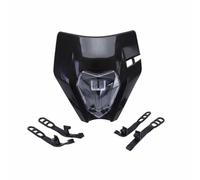 MKBHD Convient for KTM EXC SXF Daylight Running Light MX Enduro Moto Phare Haut Bas Faisceau Avec Angel Eyes DRL Phare Supermoto(Black2)