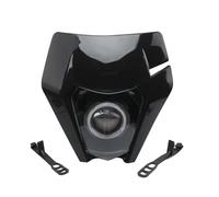 MKBHD Convient for KTM EXC SXF Daylight Running Light MX Enduro Moto Phare Haut Bas Faisceau Avec Angel Eyes DRL Phare Supermoto(Black)