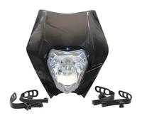 MKBHD Convient for KTM EXC XC SX XCW Duke 390 125 à 500 phare 2008-2014 Supermoto Dirt Bike Motocross moto phare plaque(Black)