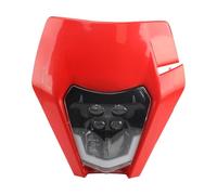 MKBHD Convient for KTM moto phare plaque EXC SX MX 250 300 450 carénage Motocross Supermoto phare accessoires Enduro Dirt Bike(A Red)