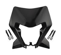 MKBHD Convient for KTM plaque de phare Enduro moto masque Dirt Bike Motocross phare accessoires XC SX SXF XCW 125 à 500 SMR 2024(Black)