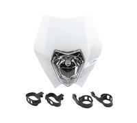 MKBHD Convient for les pièces de motocross de plaque de phare KTM EXC EXCF XC XCF SX SMR 125-530 phare de moto de vélo de saleté d'enduro(White)