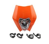 MKBHD Convient for les pièces de motocross de plaque de phare KTM EXC EXCF XC XCF SX SMR 125-530 phare de moto de vélo de saleté d'enduro(Orange)