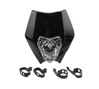 MKBHD Convient for les pièces de motocross de plaque de phare KTM EXC EXCF XC XCF SX SMR 125-530 phare de moto de vélo de saleté d'enduro(Black)