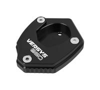 MKBHD MKHD Plaque d'extension de béquille adaptée à Kawasaki Versys650 Versys650 Versys Versys 650 2010 - 2023, Support latéral de Pied, Support de Coussin d'agrandissement(Black-with Logo)