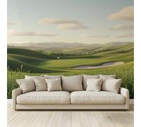 MKBKLI Papier Peint Panoramique Plantes terrain golf 250 (H) x 175 (L) cm, Papier Peint Géant 3D Salon Chambre Salle à Manger Chambre d'Enfant Décoration Murale