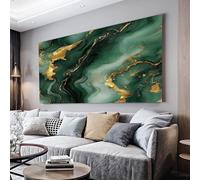 MKBKLI Tableau sur Toile Marbre vert Impression sur Toile, Decoration Murale Salon Moderne, Image sur Toile, Affiche Poster Murale Tableaux 60x120 cm, Sans cadre