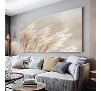 MKBKLI Tableau sur Toile Plantes fleurs abstraites Impression sur Toile, Decoration Murale Salon Moderne, Image sur Toile, Affiche Poster Murale Tableaux 80x160 cm, Sans cadre