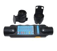 Mkcavne Kit de Testeur de Câblage de Remorque ABS 12V Testeur à 7 Broches avec Prise d'alimentation à 7 Broches Testeur de Résistance Connecteur Tête de Convertisseur