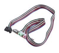 Mkcavne PC Port USB d'ordinateur Casque Audio Microphone Cable Soutien Panneau