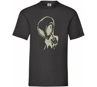 MKDHYYKS Alien Abusive White Yellow Black Red Mens Women T Shirt 100% Cotton Small 16 Colours to Choose From89588 Manches Courtes(Large)