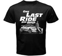 MKDHYYKS Fast and Furious 7 One Last Ride for Paul Walker Design T Shirt Us Standard Plus Size Factory Outlet Wholesale Manches Courtes(3X-Large)