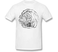 MKDHYYKS GHGJH Hollow Knight T Shirt White The Binding Isaac Printed Tshirt Summer Large Tshirts Manches Courtes(Small)