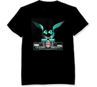 MKDHYYKS Lewis Hamilton on His Car Men's T Shirt Black Manches Courtes(Small)
