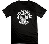 MKDHYYKS Men's Anti Nowhere League Band U.K. Subs Logo T Shirts Black Manches Courtes(Medium)